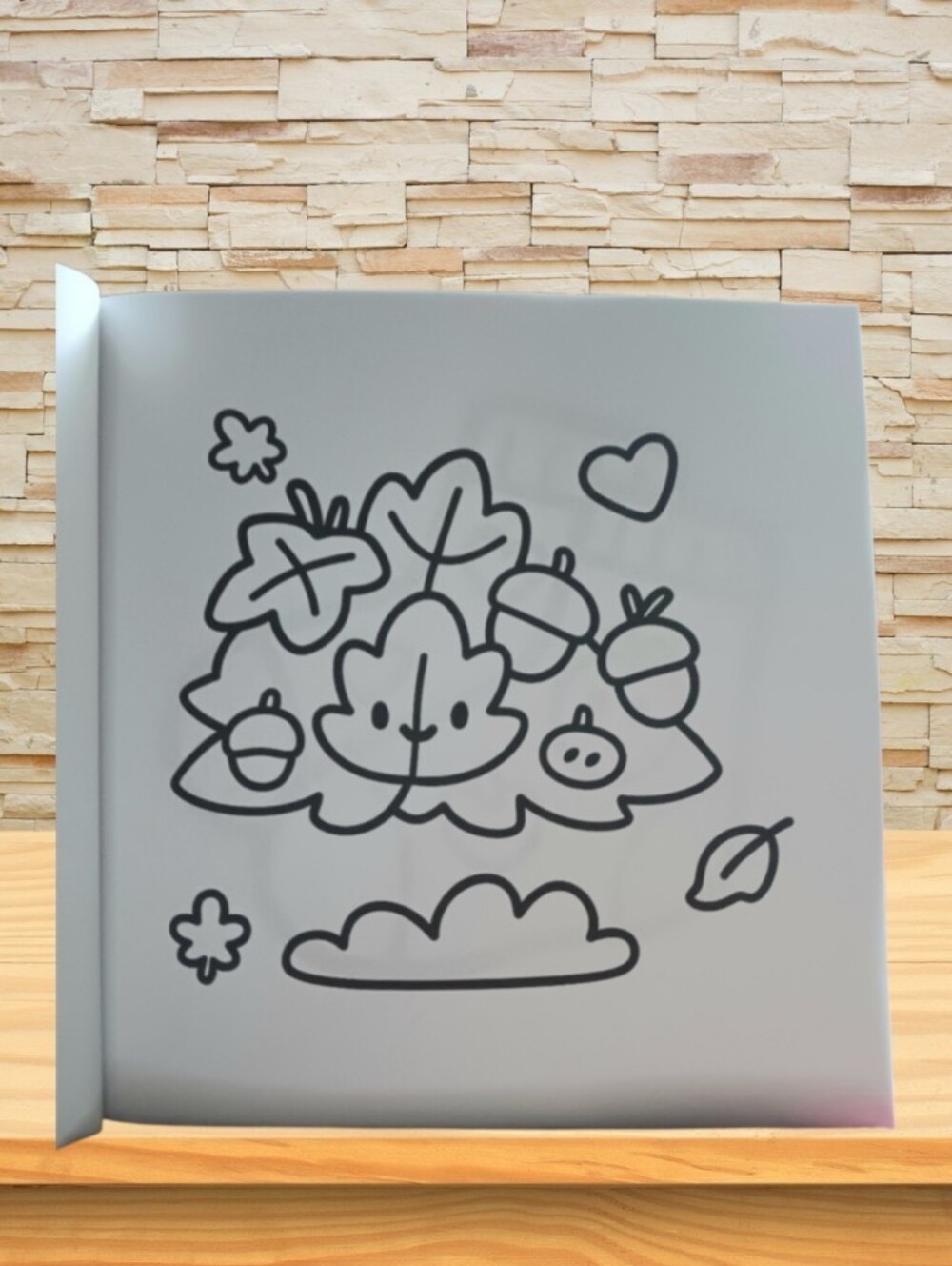 Fall Coloring Book Little Cozy Fall - Picture 6 of 11